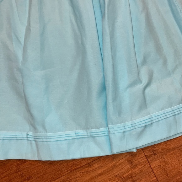 Stellybelly girls flutter sleeved smocked aqua Pearl dress in size 6 NWOT - Picture 5 of 8